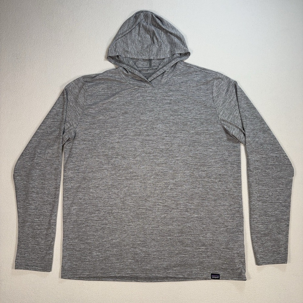 Patagonia Capilene Cool Daily Hoody Men's L Heathered Gray Stretch Lightweight - Picture 1 of 14